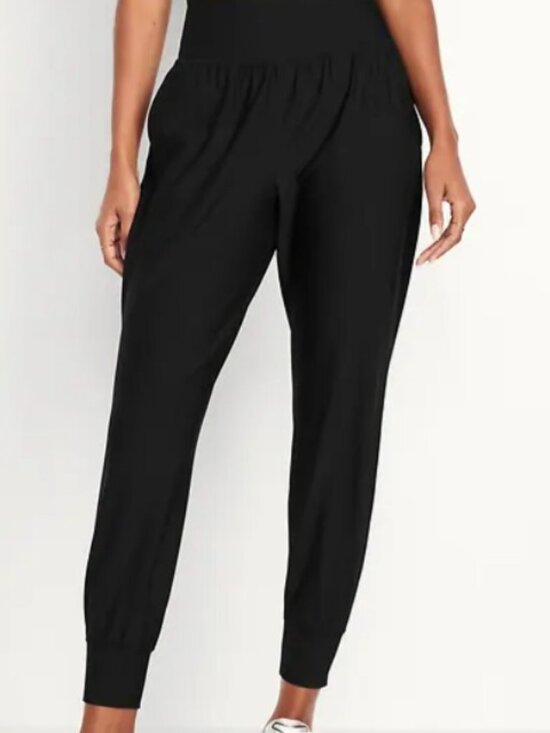 Old Navy Pants - Old Navy Powersoft High Rise Jogger Black Go-Dry Active Medium